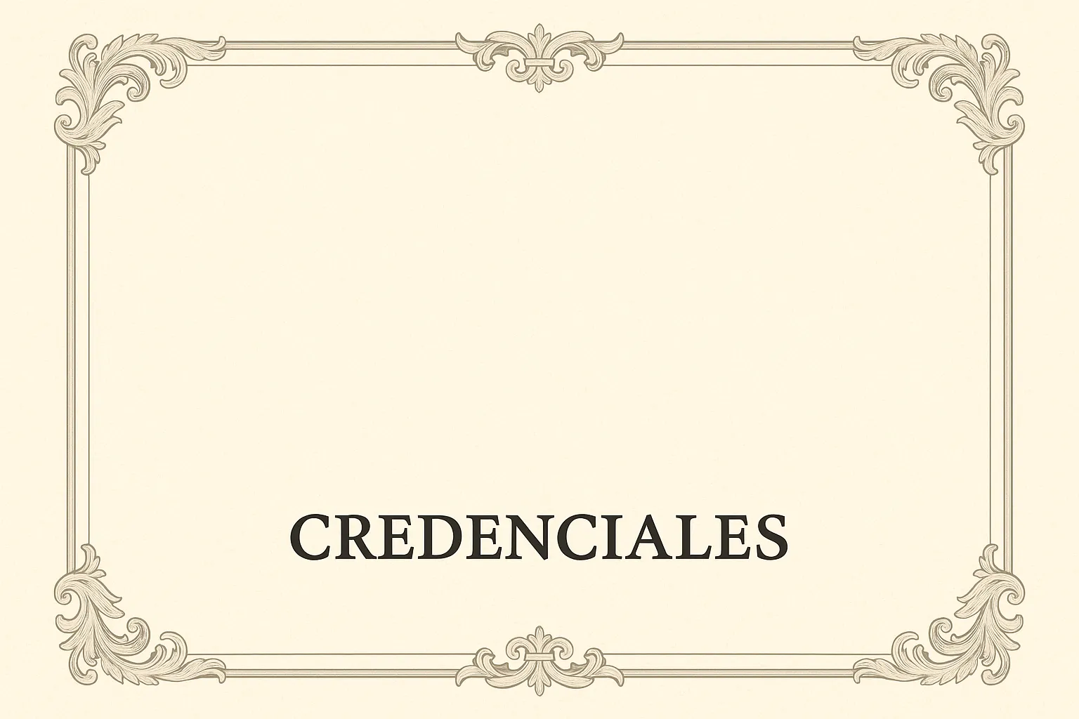 Ver credenciales profesionales